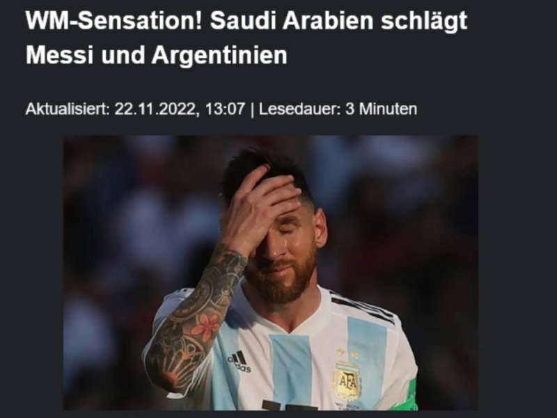 ضجة كبيرة.. شاهد ما كتبته صحف العالم بعد فوز السعودية التاريخي على الأرجنتين