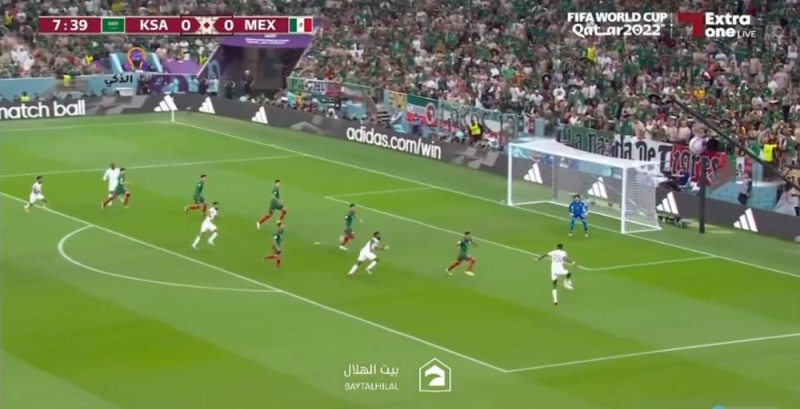 بالفيديو.. "كنو" يهدر فرصة هدف محقق للمنتخب السعودي أمام المكسيك في كأس العالم