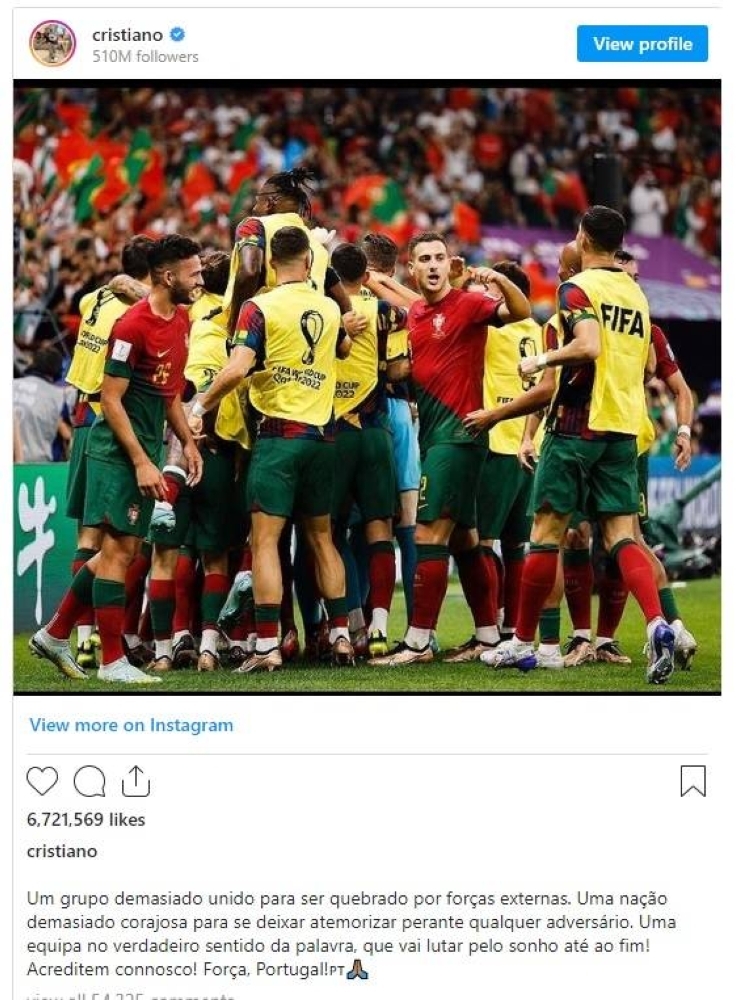 "رونالدو" يخرج عن صمته .. ويوضح حقيقة تهديده مغادرة معسكر البرتغال في كأس العالم!
