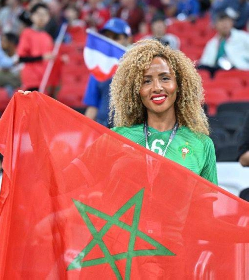 شاهد: جماهير منتخب ⁧‫المغرب‬⁩ قبل انطلاق نصف نهائي مونديال قطر 2022 أمام فرنسا
