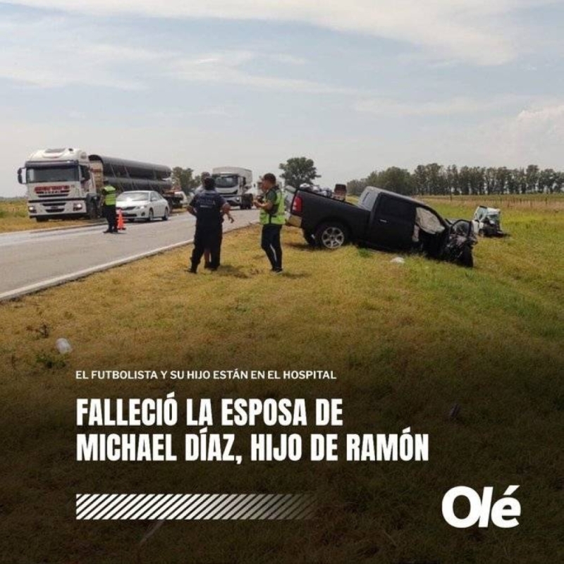 شاهد.. . أول صور لحادث نجل مدرب الهلال "رامون دياز" الذي تسبب بوفاة زوجته ونقله إلى المستشفى!