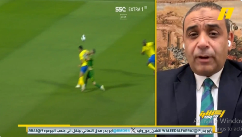 شاهد.. سمير عثمان يكشف عن حالة طرد للاعب النصر تغاضى عنها الحكم أمام الشرطة العراقي
