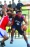 Action in the match between Times International College (right) and Solo Basketball Academy during their Royal National Level U-23 Basketball Tournament match in Lalitpur on Monday. Photo: Udipt Singh Chhetry / THT


