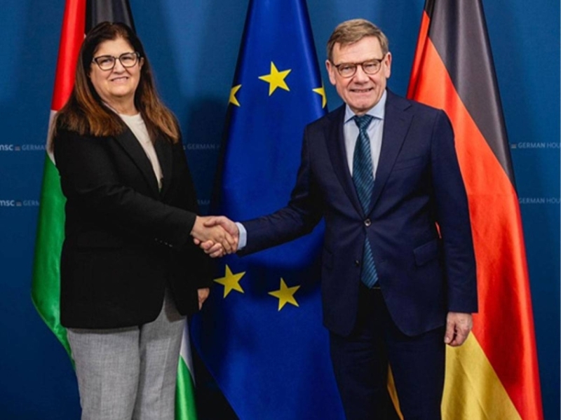 وزيرا خارجية ألمانيا وفلسطين يبحثان آخر التطورات في الأراضي الفلسطينية