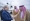 نائب وزير الخارجية السعودي وليد الخريجي مستقبلاً المقداد بمطار الملك عبدالعزيز في جدة أمس (واس)