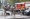 قوات أمن وسيارة إطفاء بموقع الهجوم في شارع أتاتورك وسط أنقرة أمس (شينخوا)