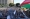 تظاهرة مؤيدة للفلسطينيين في كاليفورنيا أمس (أ ف ب)