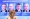 رئيسة اللجنة الانتخابية الروسية خلال مؤتمر صحافي بموسكو أمس، وخلفها صور المرشحين الأربعة (أ ف ب) 

