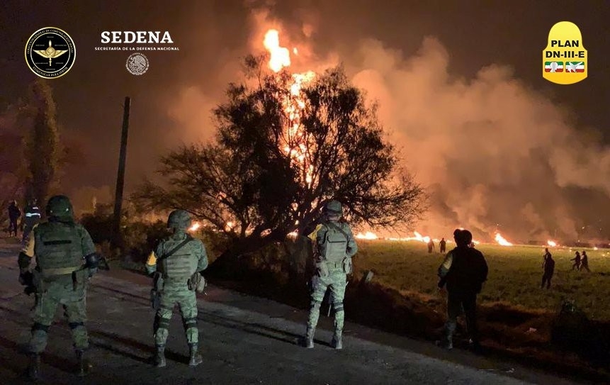 مقتل 20 شخصاً جراء انفجار خط أنابيب للبنزين بالمكسيك