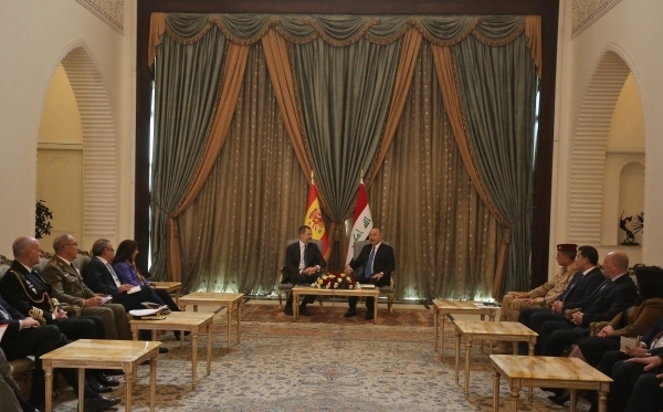 ملك إسبانيا مستعد للمساهمة في إعادة إعمار العراق