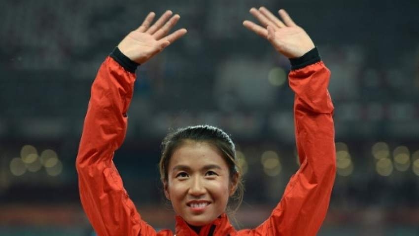 صينية تحطم الرقم القياسي العالمي لسباق المشي