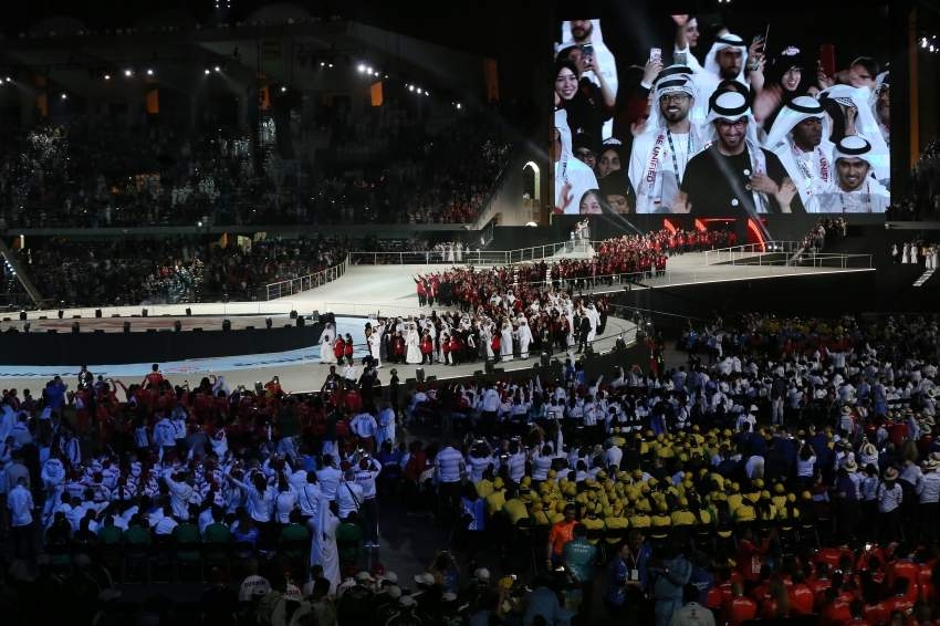 محمد بن زايد في افتتاح الأولمبياد الخاص: لا مستحيل مع الإصرار والعزم