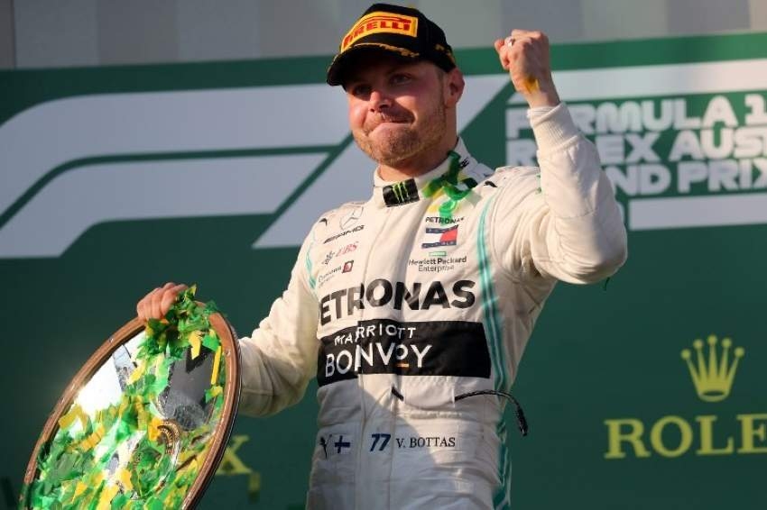 بوتاس يفوز في جائزة أستراليا الكبرى لسباقات الفورمولا 1