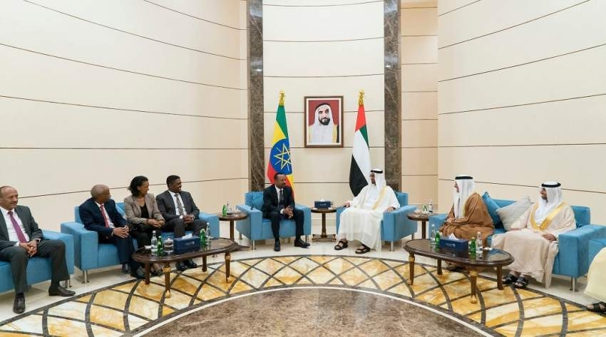 محمد بن زايد ورئيس وزراء إثيوبيا يبحثان العلاقات بين البلدين