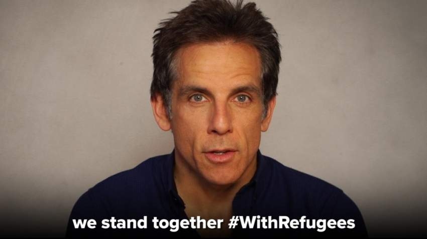 بن ستيلر يتضامن مع اللاجئين