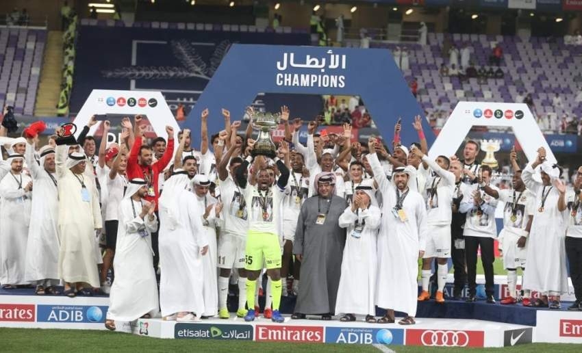 شباب الأهلي دبي بطلاً لكأس الخليج العربي بثلاثية في مرمى الوحدة