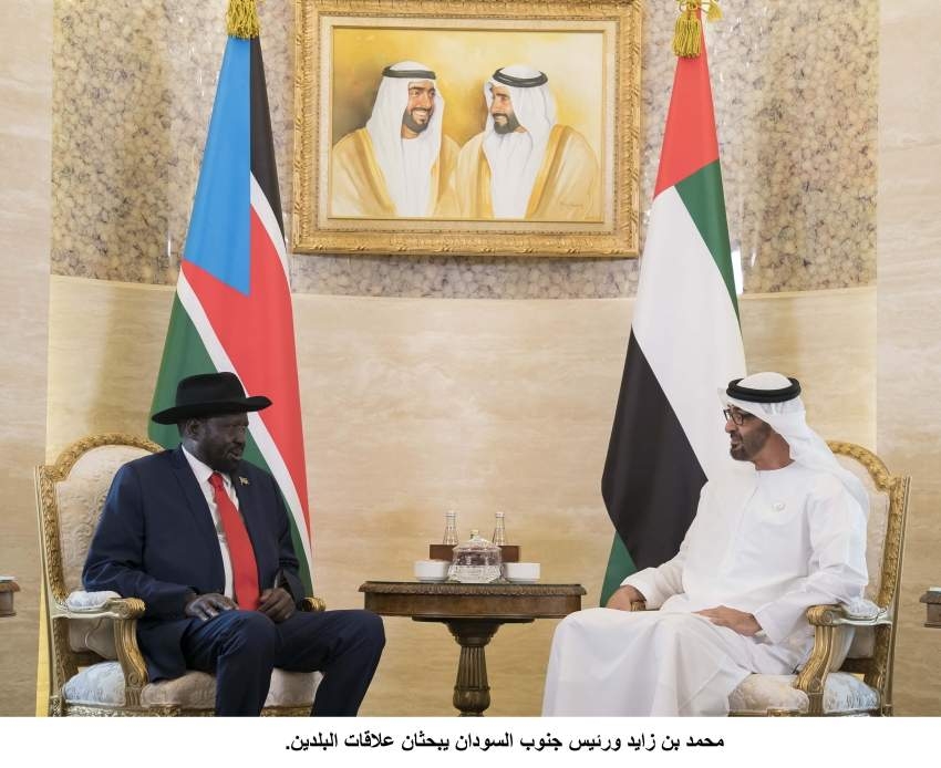 محمد بن راشد ومحمد بن زايد يبحثان التعاون التنموي والاستثماري مع رئيس جنوب السودان
