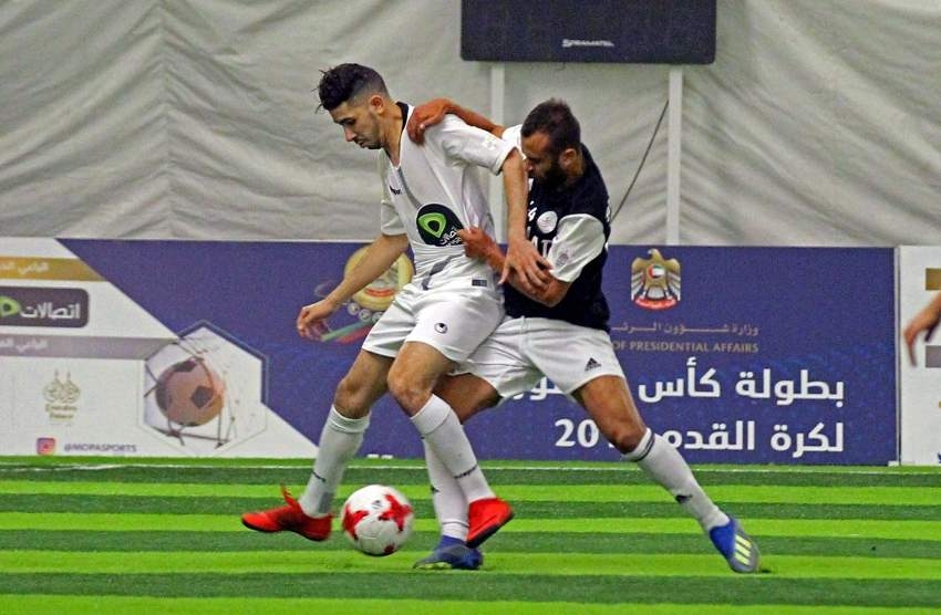 قصر الإمارات و«المدارس الوطنية» يتصدران المجموعة الثانية في كأس منصور بن زايد لكرة القدم