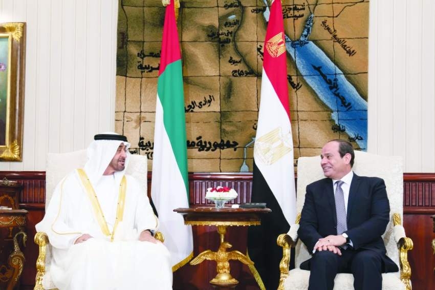 محمد بن زايد: العلاقات الإماراتية - المصرية ركيزة استقرار المنطقة