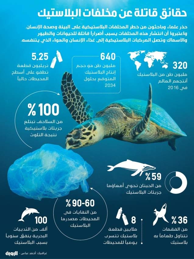 حقائق قاتلة عن مخلفات البلاستيك
