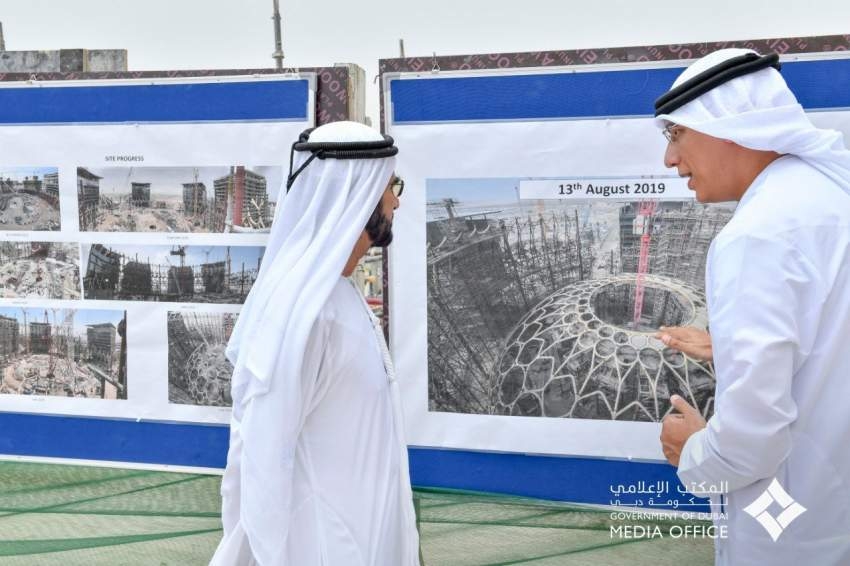 محمد بن راشد يتفقد مشاريع البنية التحتية لـ «إكسبو 2020 دبي»
