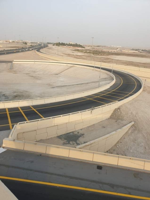 إنشاء فتحات الالتفاف على جسر المفرق في أبوظبي
