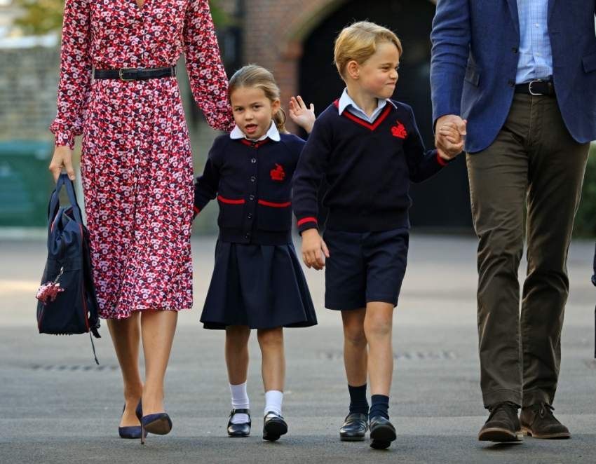 الأميرة شارلوت تبدأ يومها الدراسي الأول