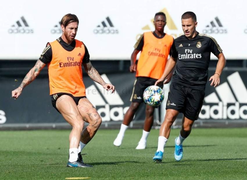 راموس يتدرب مع ريال مدريد رغم غيابه عن مباراة سان جيرمان