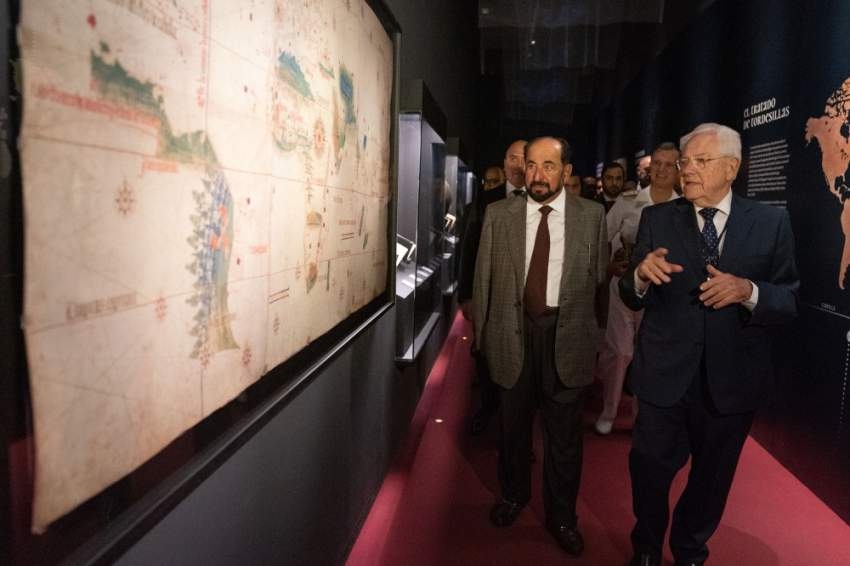حاكم الشارقة يزور المتحف البحري والمكتبة الوطنية في مدريد