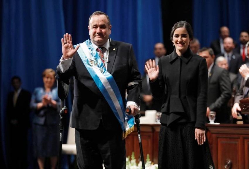 أليخاندرو جياماتي يؤدي اليمين الدستورية رئيساً لغواتيمالا