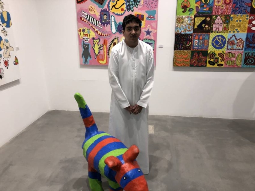 «بين النقاط» .. 30 عملاً فنياً بأنامل أصحاب الهمم تزين مركز دبي المالي