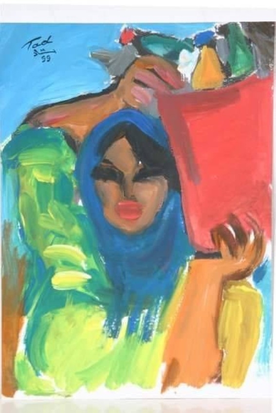 "وفاء" أرملة مصرية يعيد فناناً تشكيلياً راحلاً إلى الواجهة