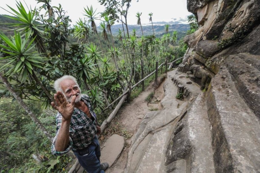 مزارع في نيكاراغوا ينحت الصخور والجبال منذ 40 عاماً