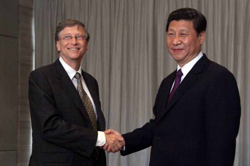الرئيس الصيني يشكر بيل جيتس
