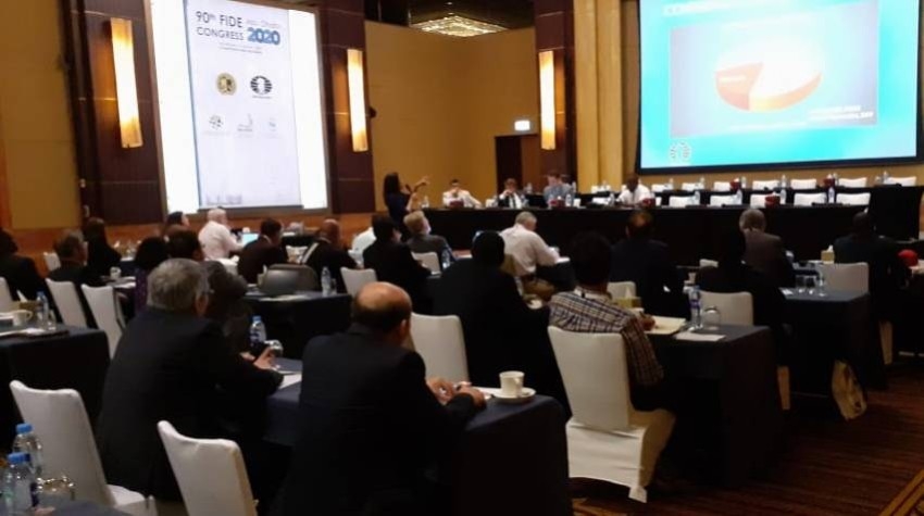 انطلاق اجتماعات كونغرس الاتحاد الدولي للشطرنج في أبوظبي