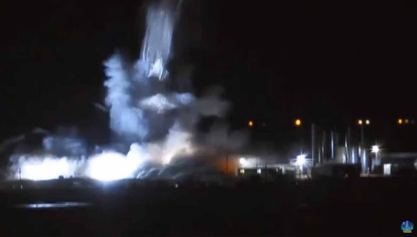 بالفيديو.. انفجار صاروخ سبايس إكس أثناء إحدى التجارب