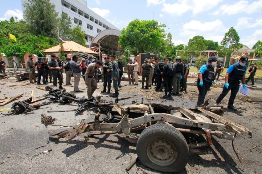 إصابة 20 شخصاً في انفجار سيارة مفخخة جنوب تايلاند
