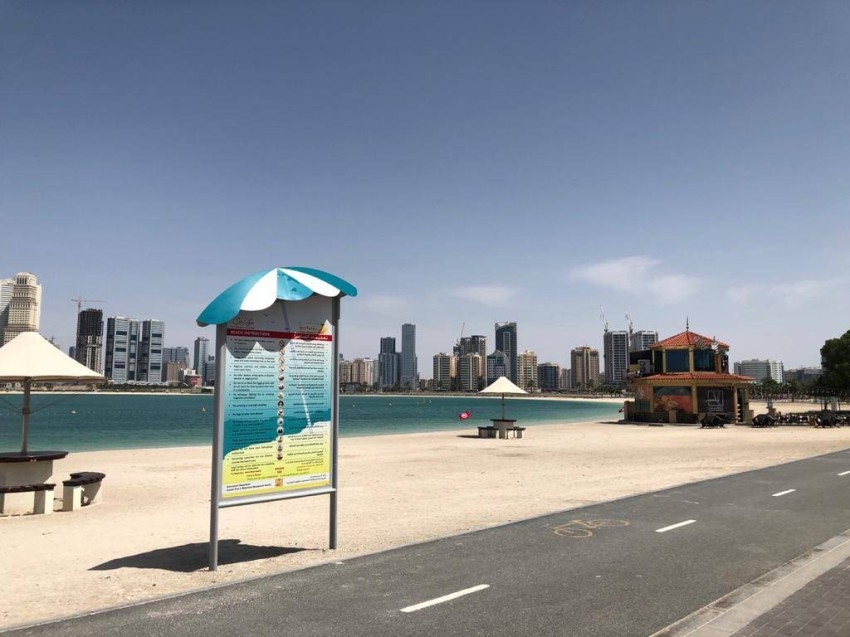 التزاماً بالإجراءات الاحترازية.. شواطئ دبي بلا متنزهين