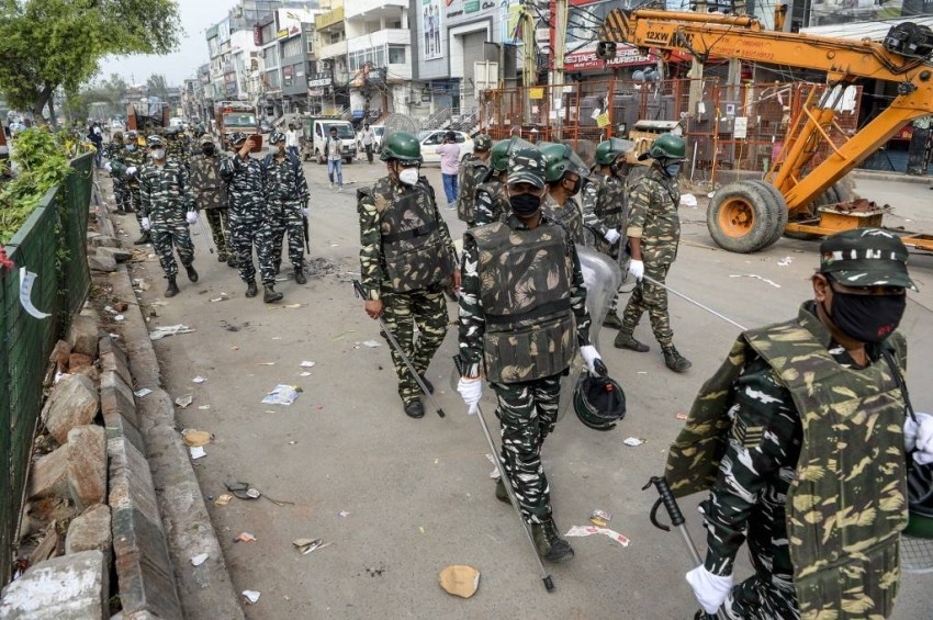 السلطات الهندية تفرق المتظاهرين المسلمين في نيودلهي