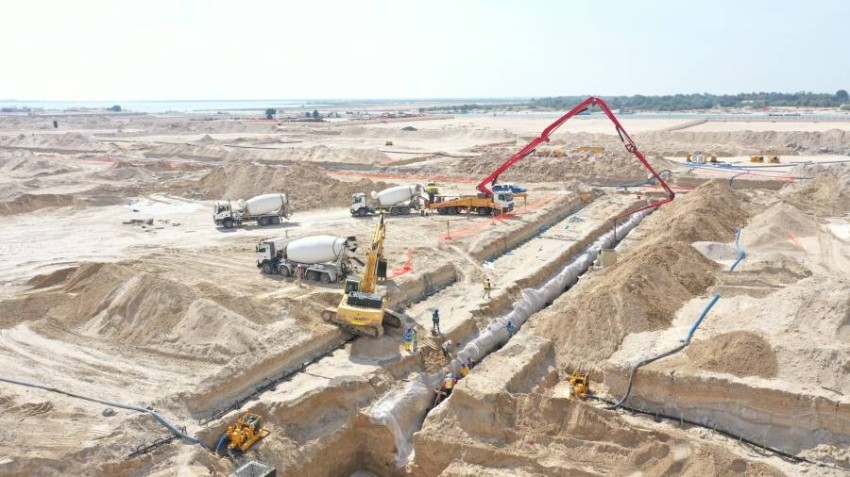 بلدية أبوظبي تبدأ تنفيذ مشروع الطرق والبنية التحتية في منطقة الصدر