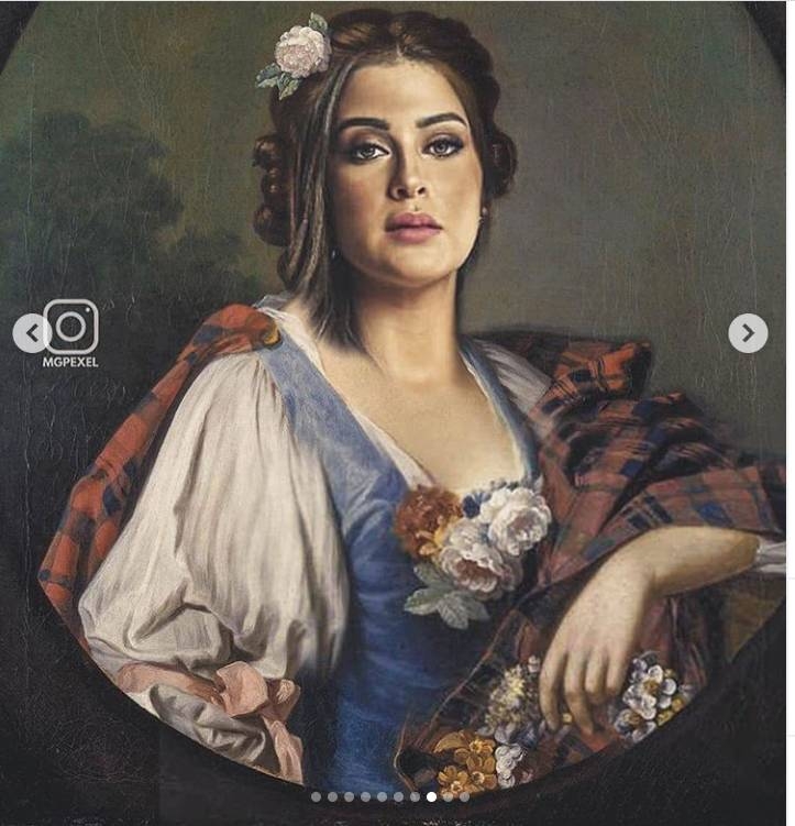 فنانات عرب يتحولن على «سوشيال ميديا» إلى أميرات من القرن الـ18