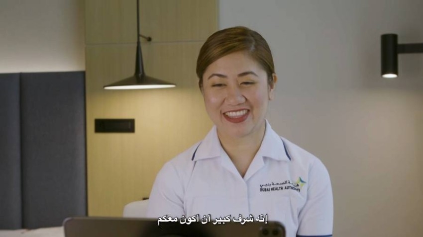 ممرضة فلبينية: تقدير محمد بن زايد لمهنتنا يزرع الأمل