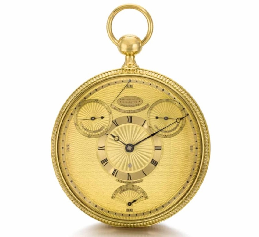 عرض ساعة ذهبية للملك جورج الثالث للبيع بلندن