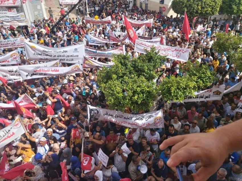 تونس: اتحاد الشغل ينتفض ضد «النهضة» والتدخل الأجنبي في ليبيا