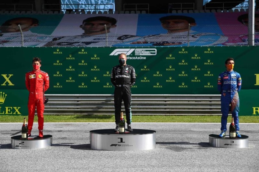 بوتاس يدشِّن موسم فورمولا1 بفوز في جائزة النمسا