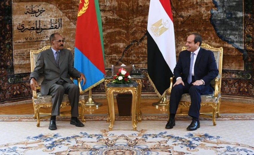 السيسي يبحث مع رئيس إريتريا أمن البحر الأحمر وسد النهضة بالقاهرة