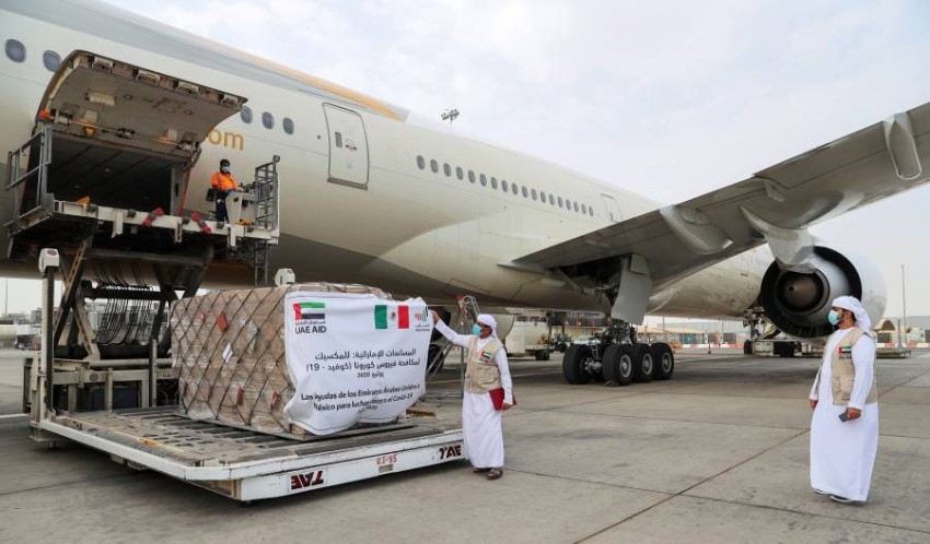 الإمارات ترسل طائرة مساعدات طبية إلى المكسيك لدعمها في مكافحة «كورونا»