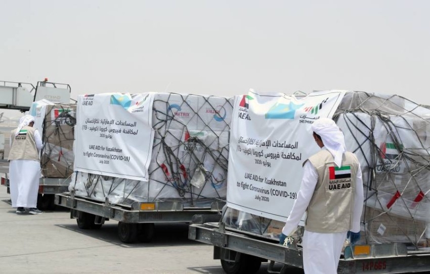 الإمارات ترسل طائرة مساعدات طبية ثانية إلى كازاخستان لمكافحة «كورونا»