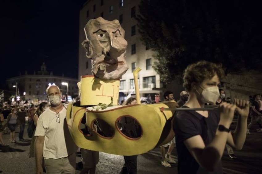نتنياهو ينتقد المظاهرات بوصفها «حاضنات كورونا»