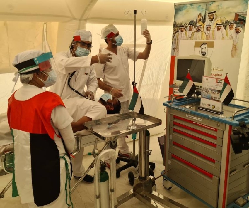 المستشفى الميداني المتنقل يختتم مهامه التطوعية في عجمان